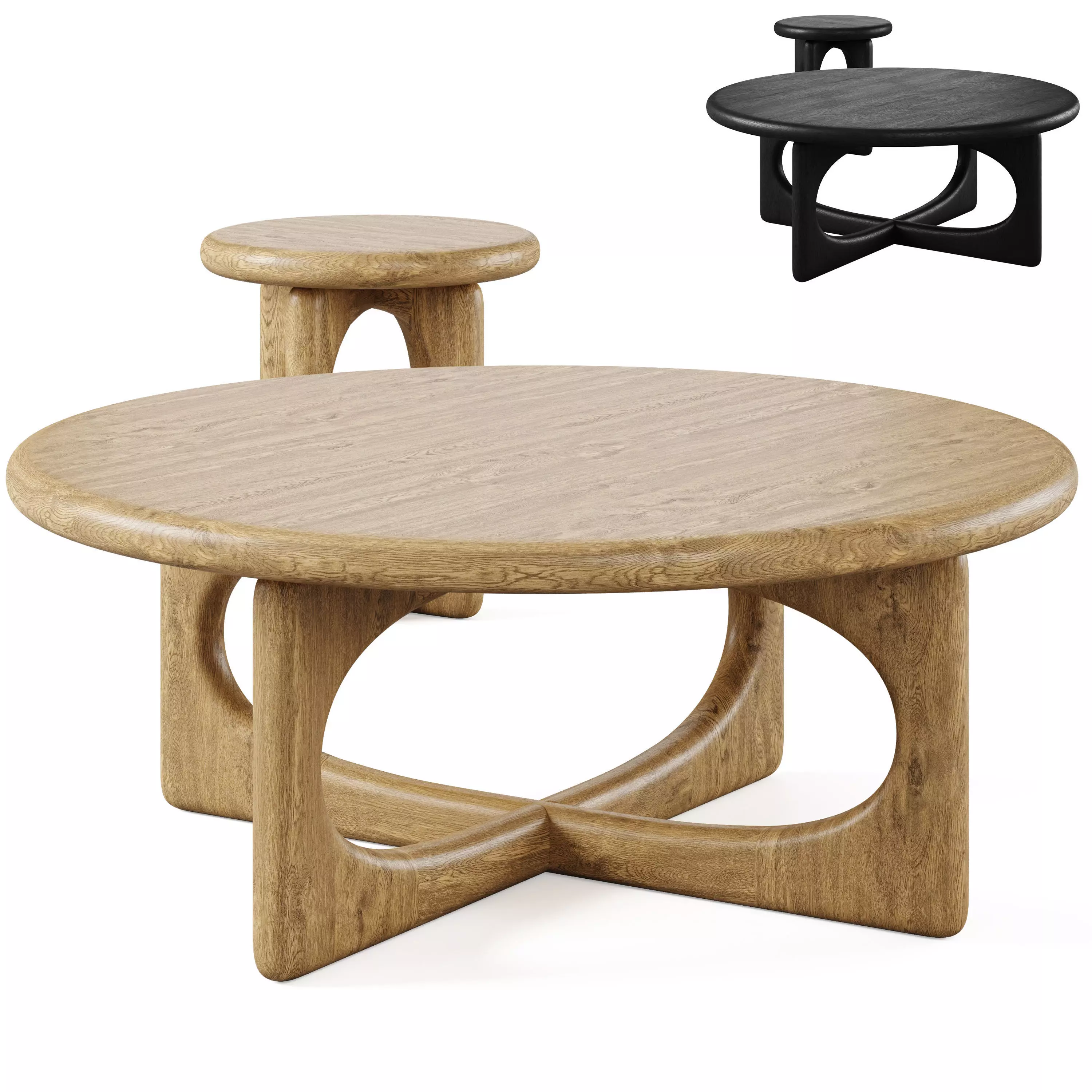 Eva Coffee Table by Burke decor 3D model_0