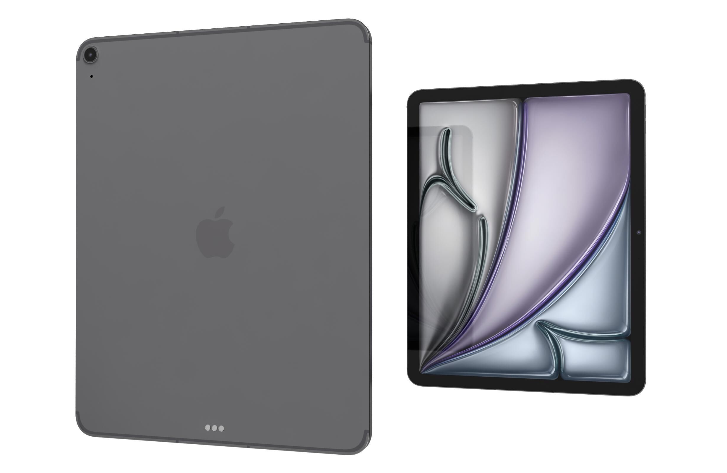 Apple iPad Air M3 13-inch 2025 Space Gray 3D model_7