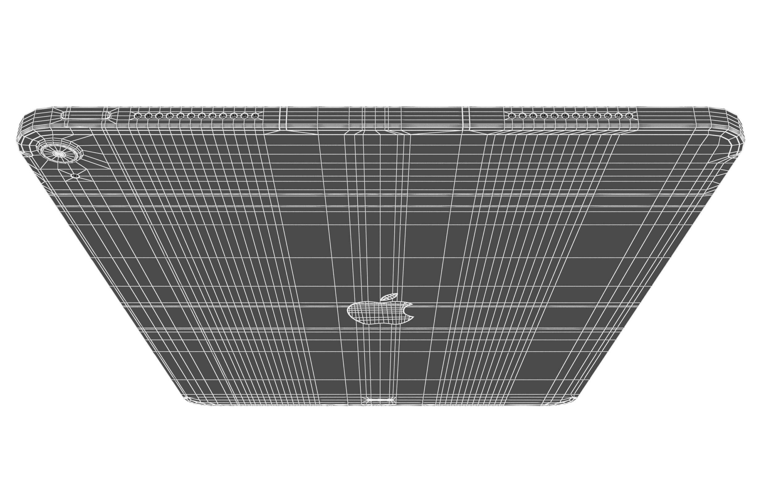 Apple iPad Air M3 13-inch 2025 Space Gray 3D model_23