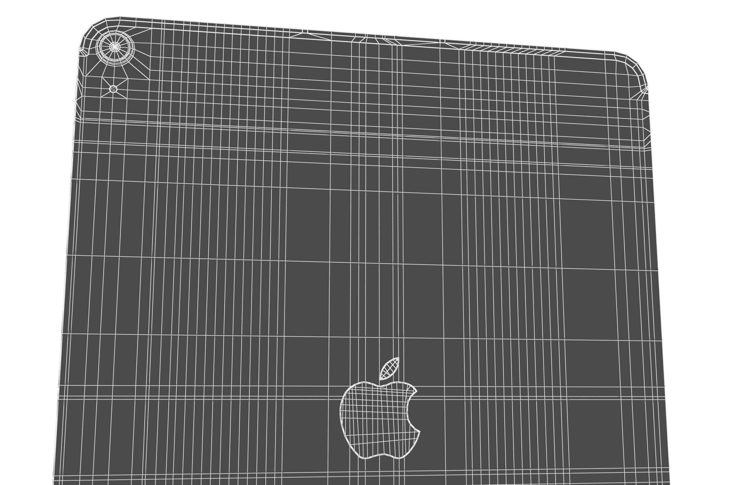Apple iPad Air M3 13-inch 2025 Space Gray 3D model_19