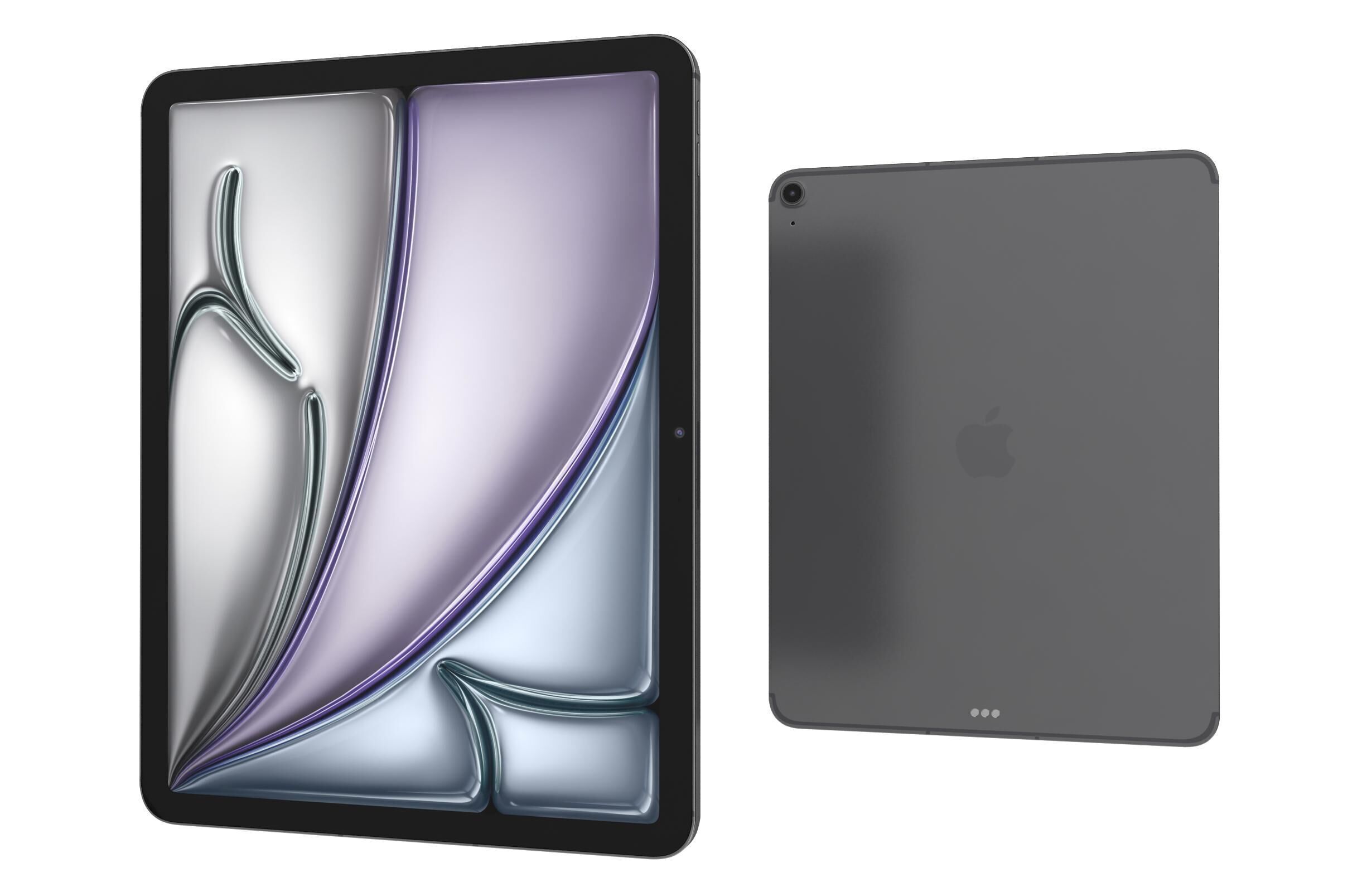 Apple iPad Air M3 13-inch 2025 Space Gray 3D model_6