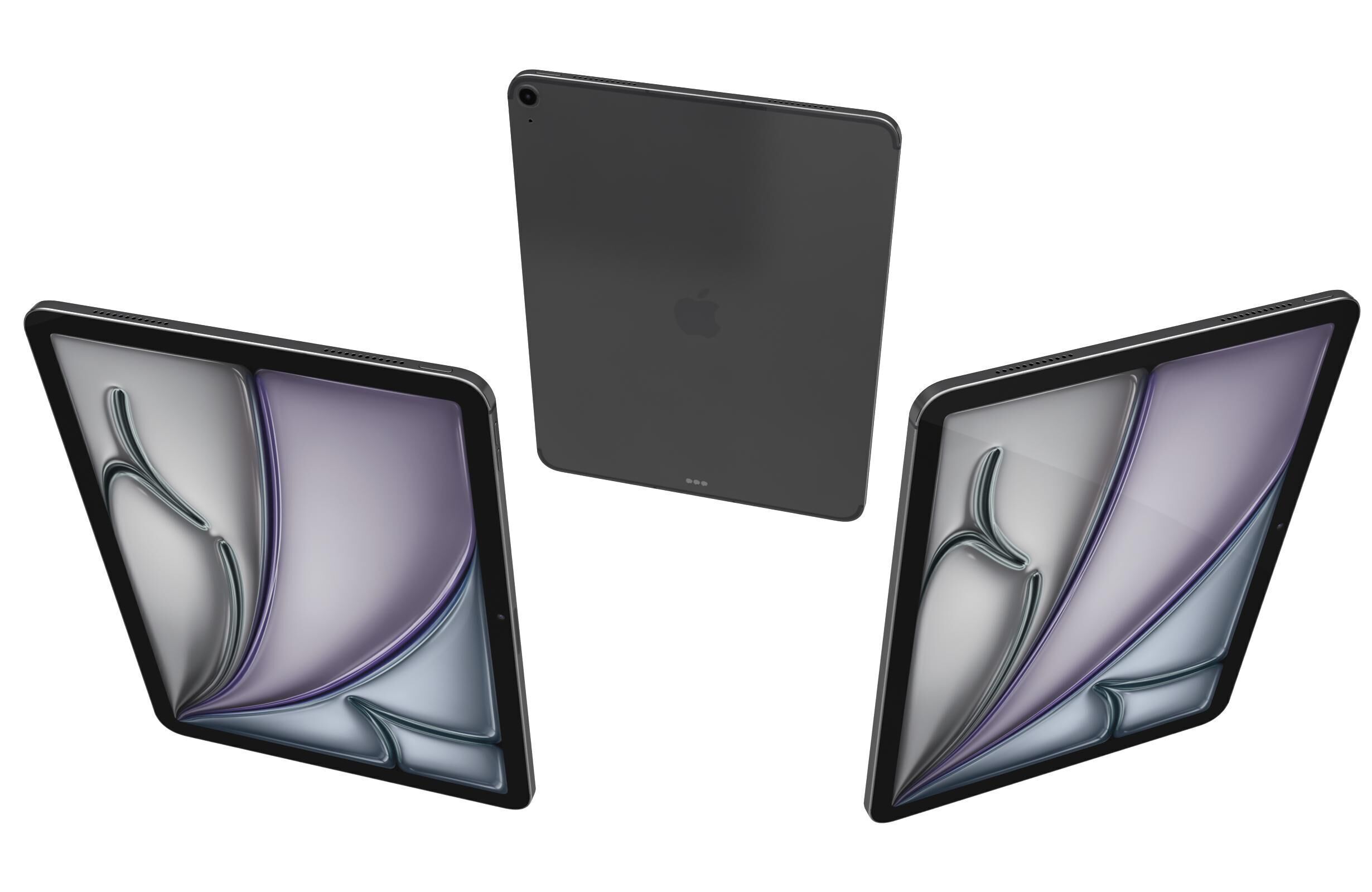 Apple iPad Air M3 13-inch 2025 Space Gray 3D model_1