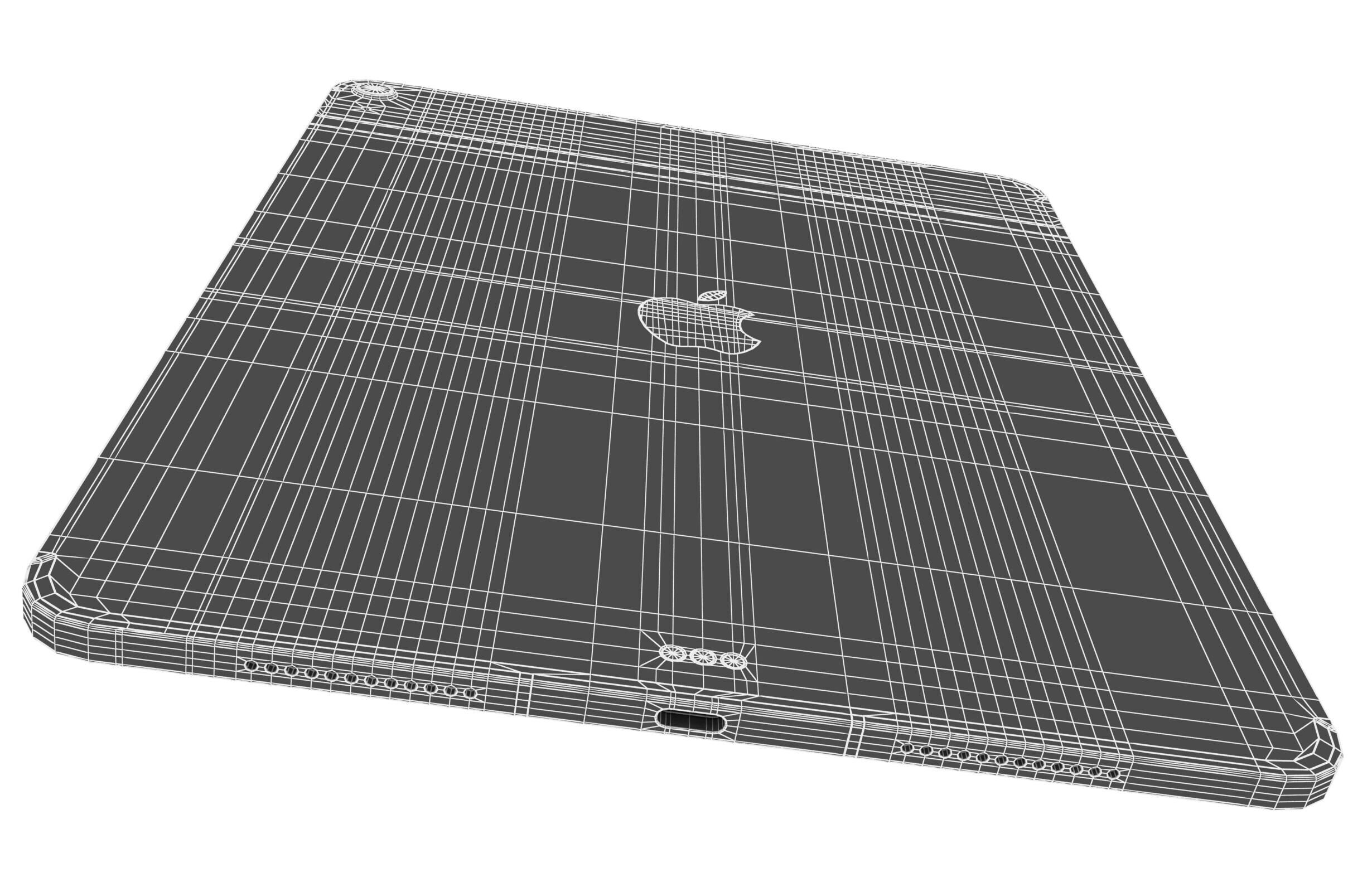 Apple iPad Air M3 13-inch 2025 Space Gray 3D model_20