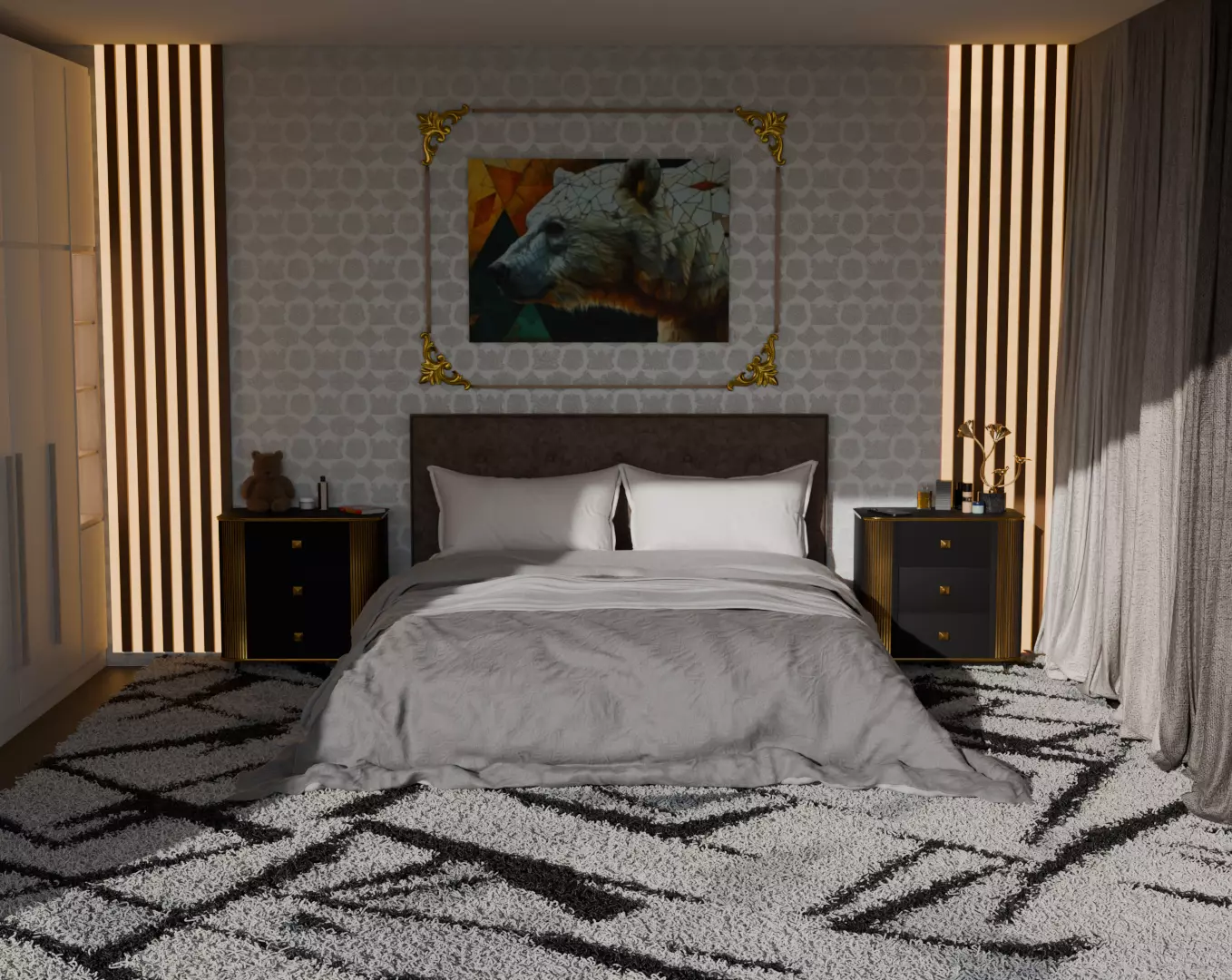 bedroom 3D model_0