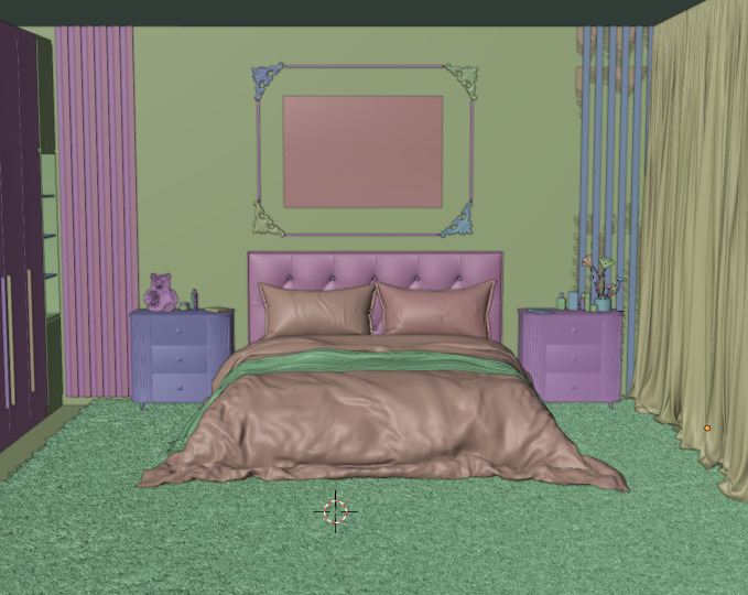 bedroom 3D model_2