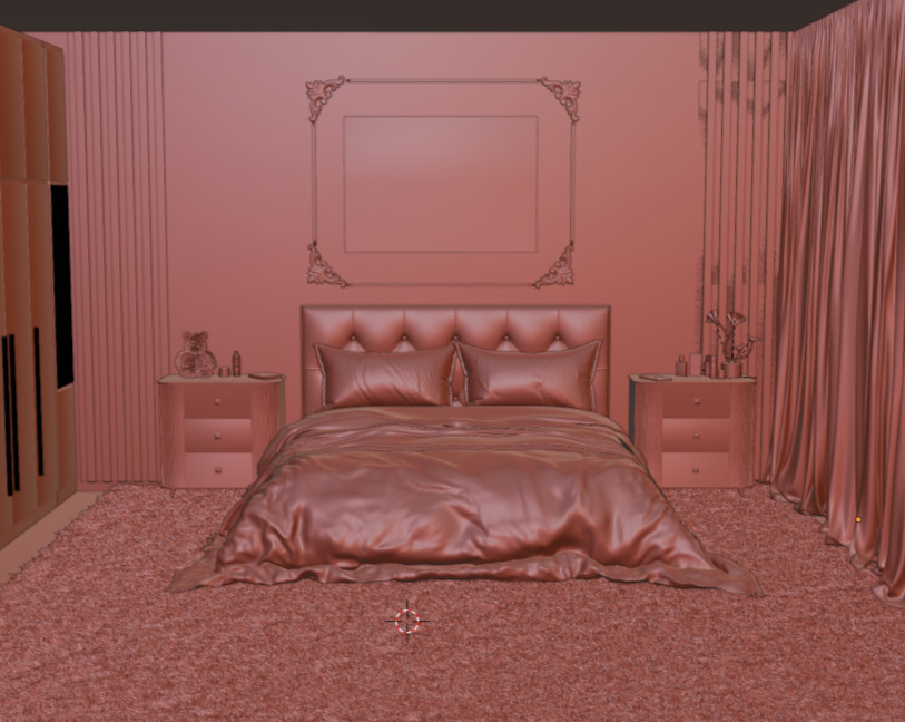 bedroom 3D model_4