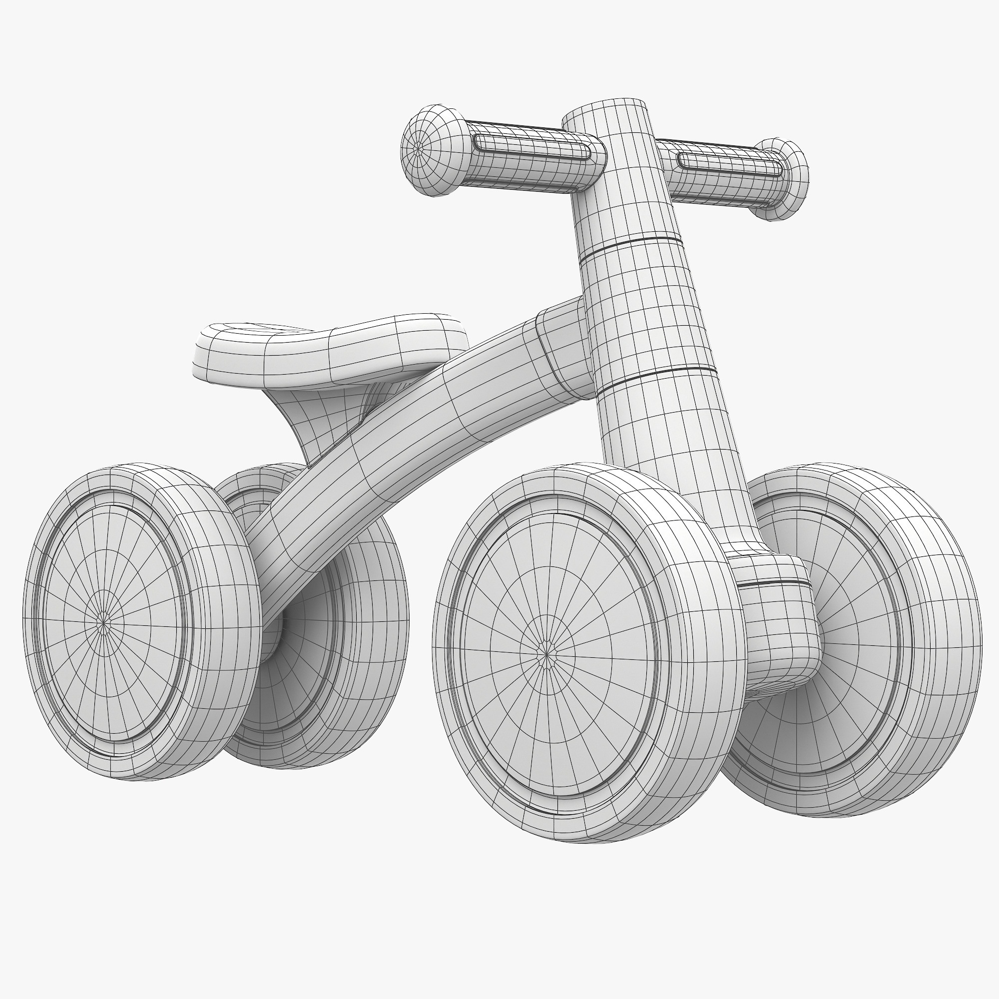 Baby Balance Bike 3D model_11