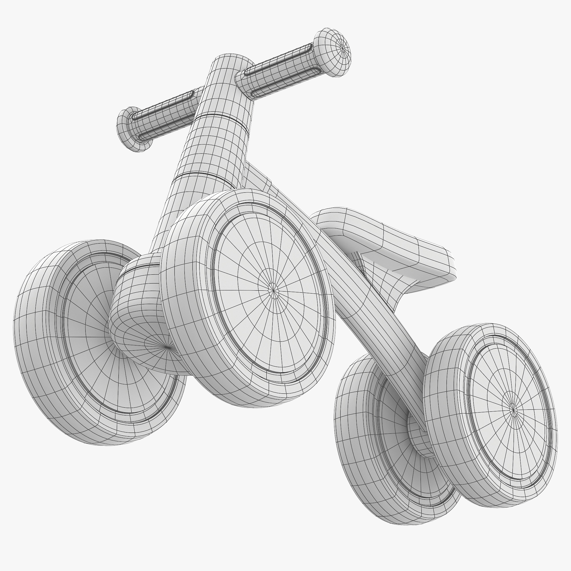 Baby Balance Bike 3D model_12