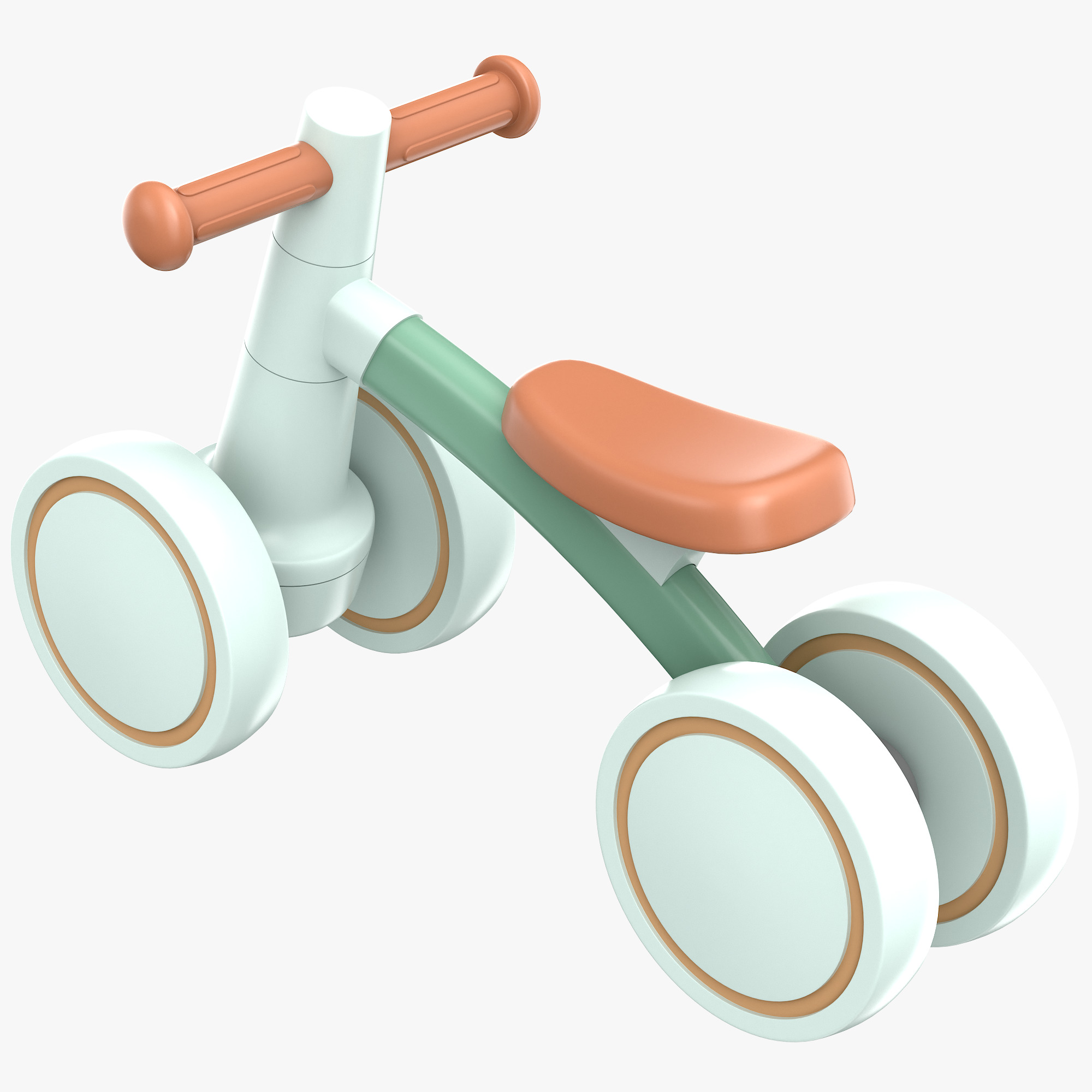 Baby Balance Bike 3D model_7