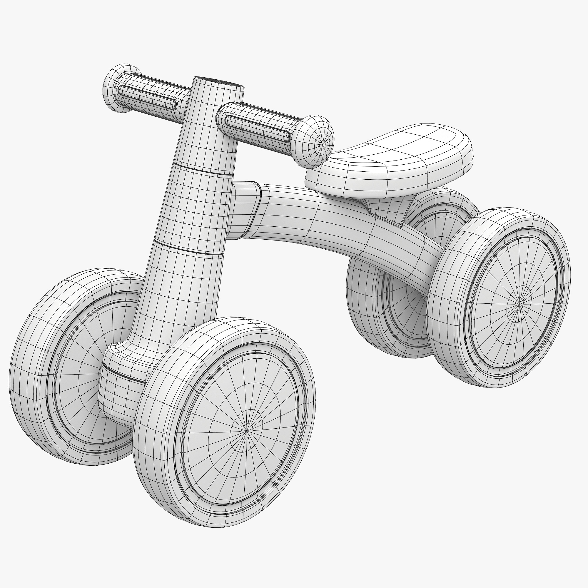 Baby Balance Bike 3D model_8