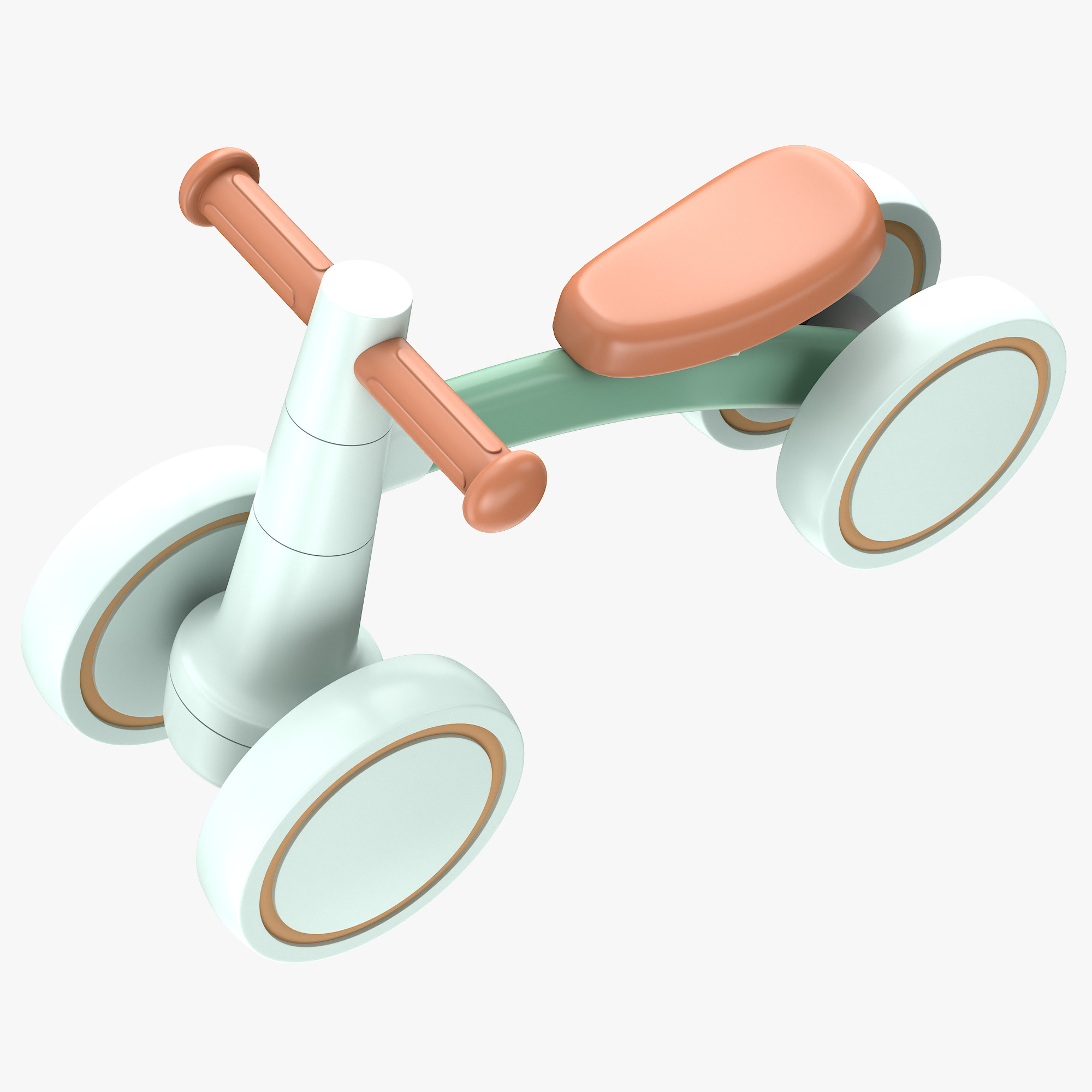 Baby Balance Bike 3D model_4