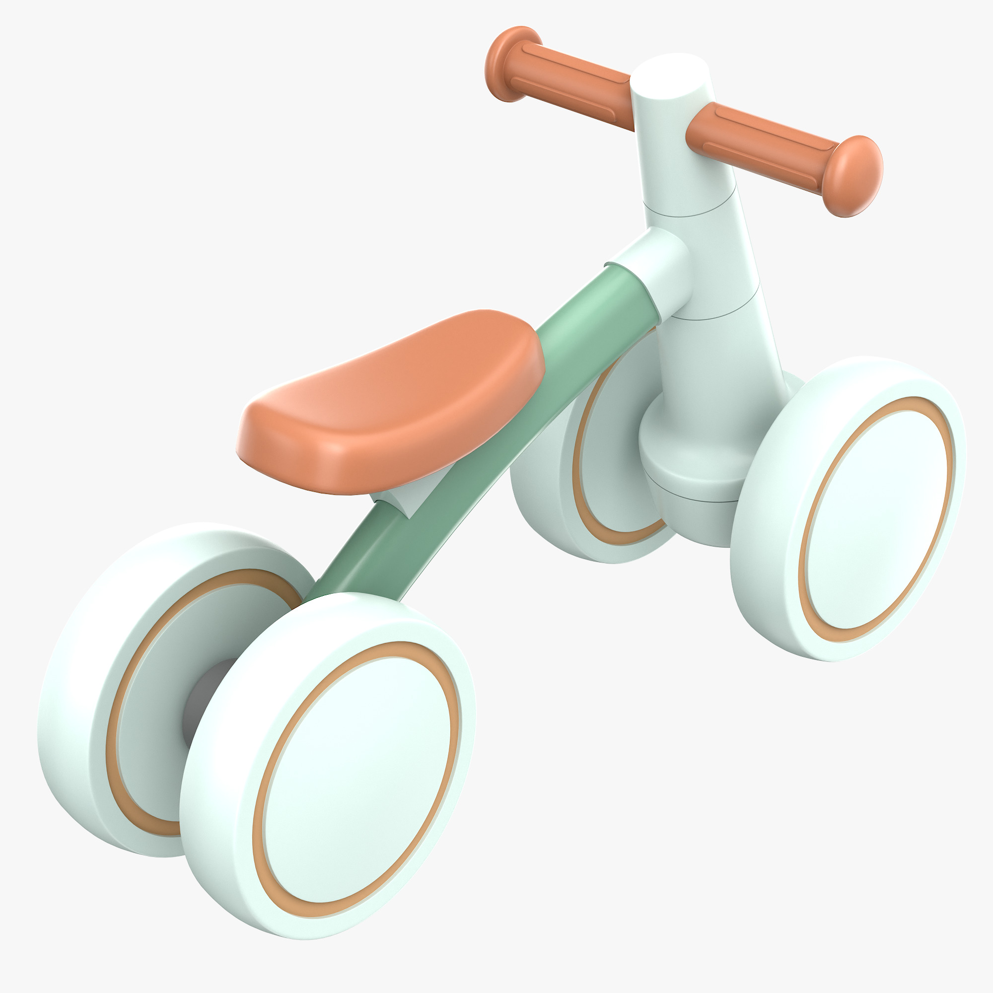 Baby Balance Bike 3D model_3