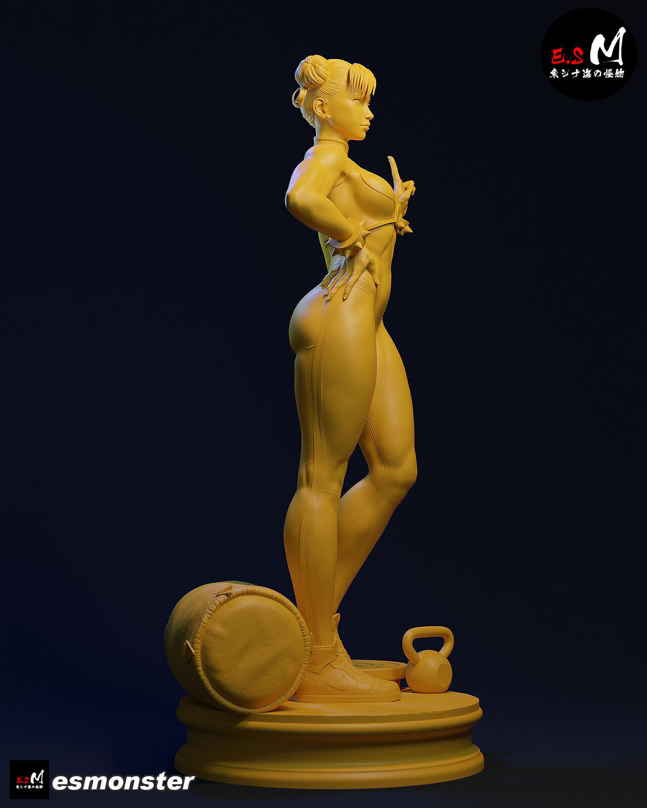 Chun li CHARACTER BY ESM 3D print model_14