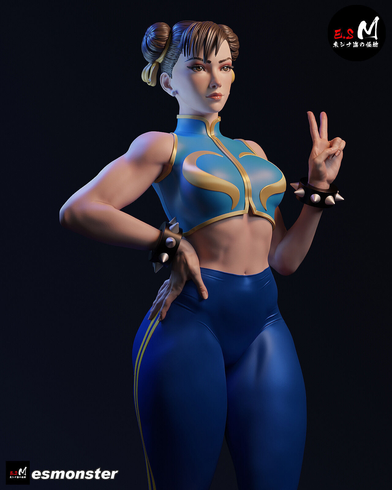 Chun li CHARACTER BY ESM 3D print model_5