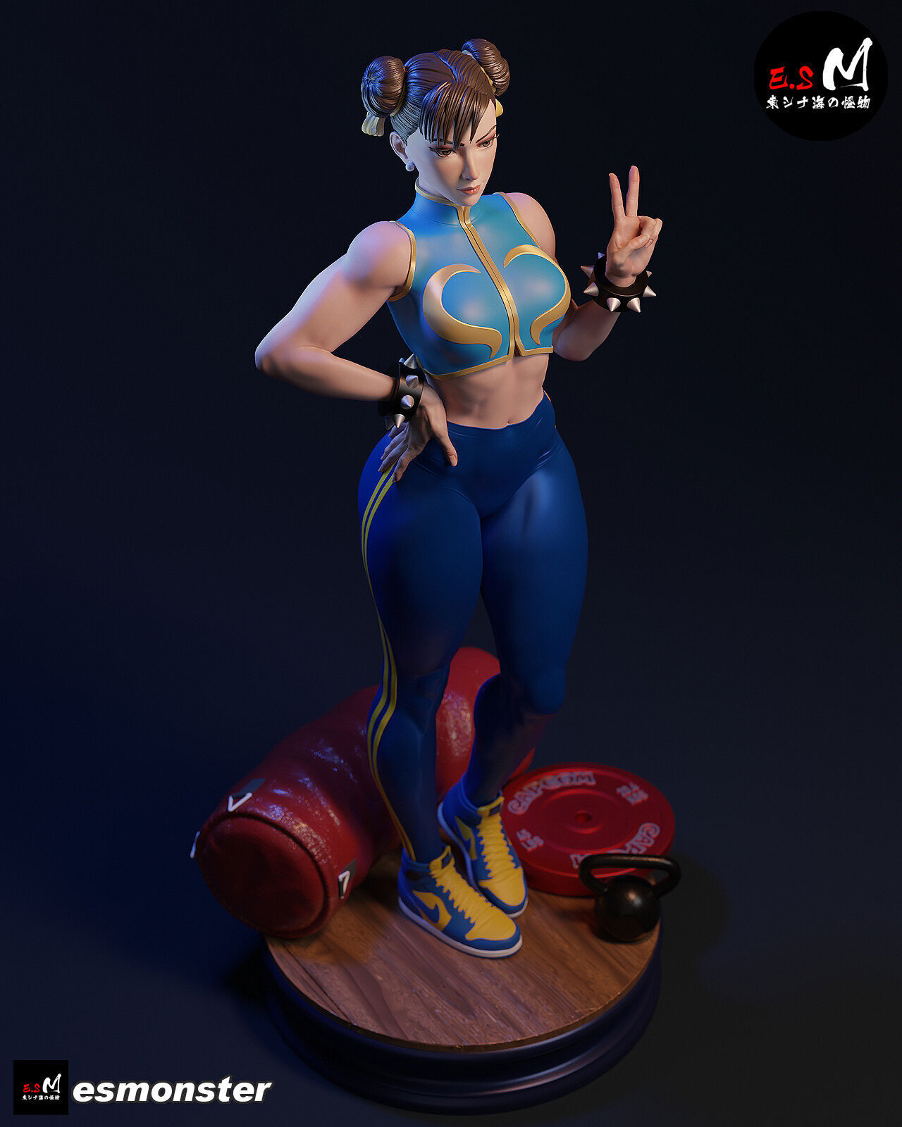 Chun li CHARACTER BY ESM 3D print model_7