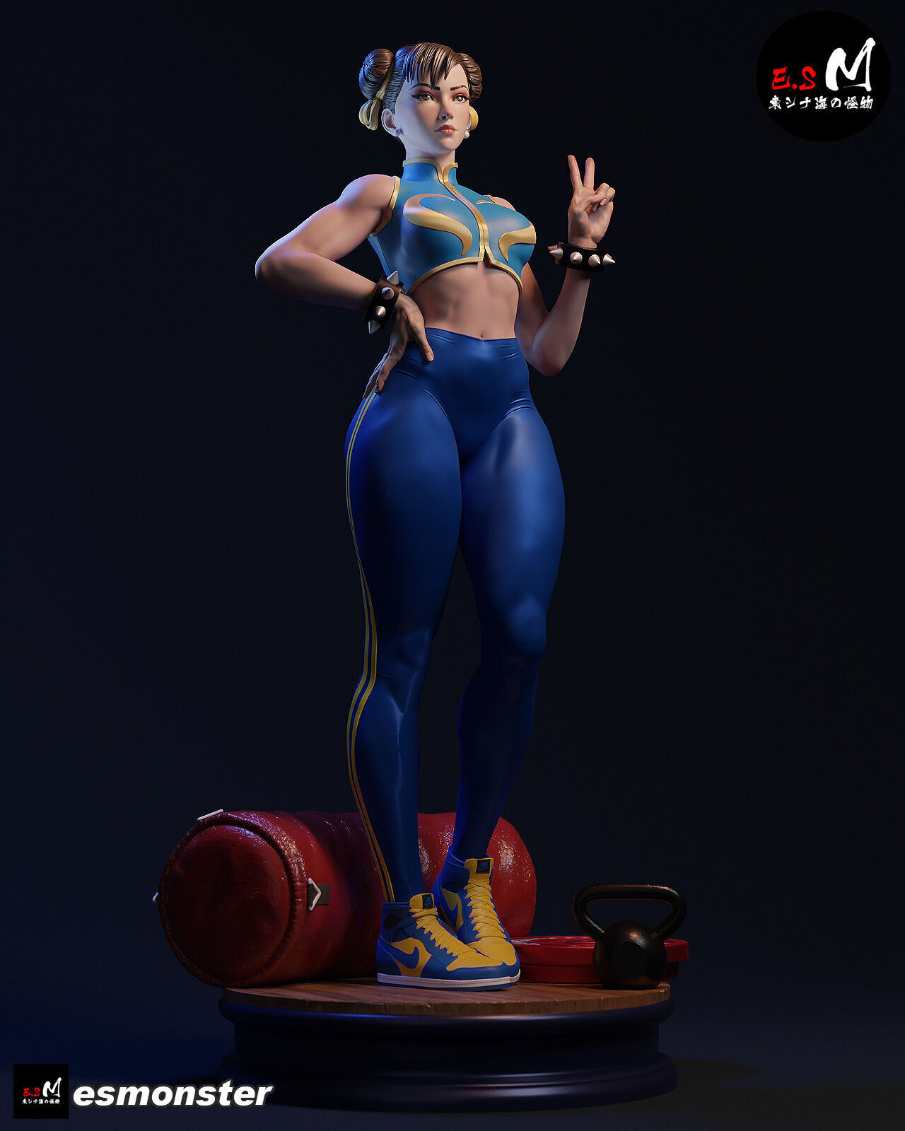 Chun li CHARACTER BY ESM 3D print model_9