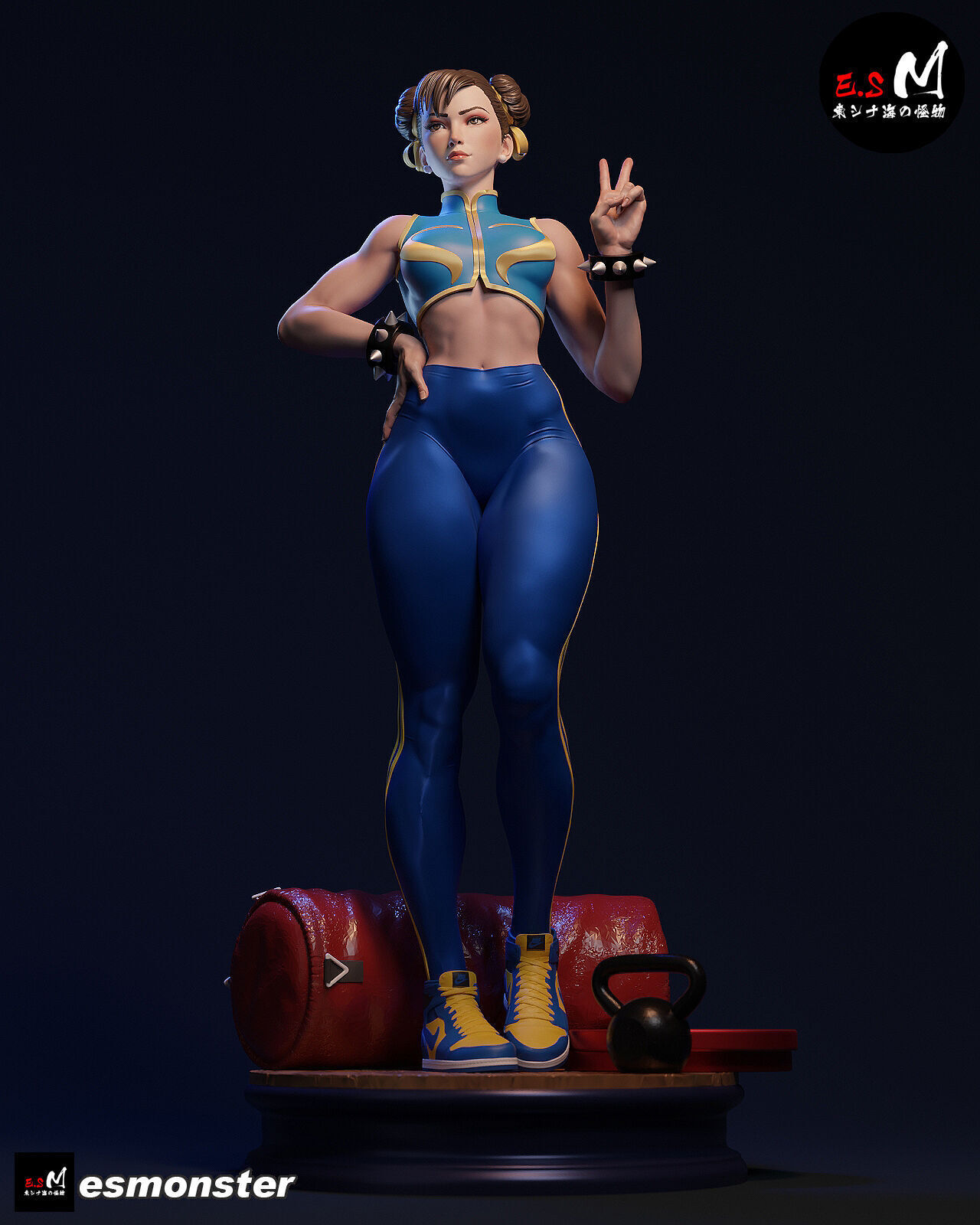Chun li CHARACTER BY ESM 3D print model_8