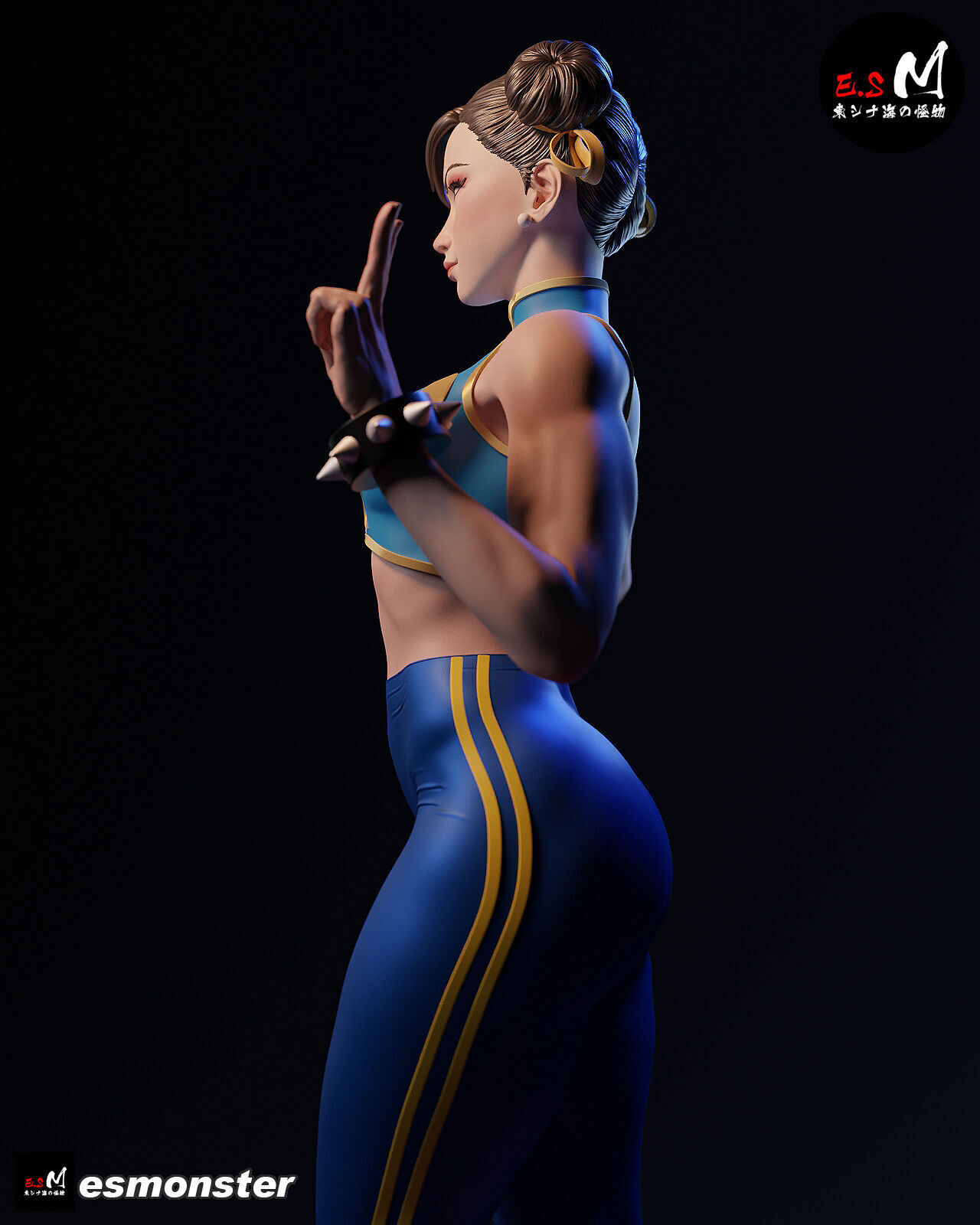 Chun li CHARACTER BY ESM 3D print model_6