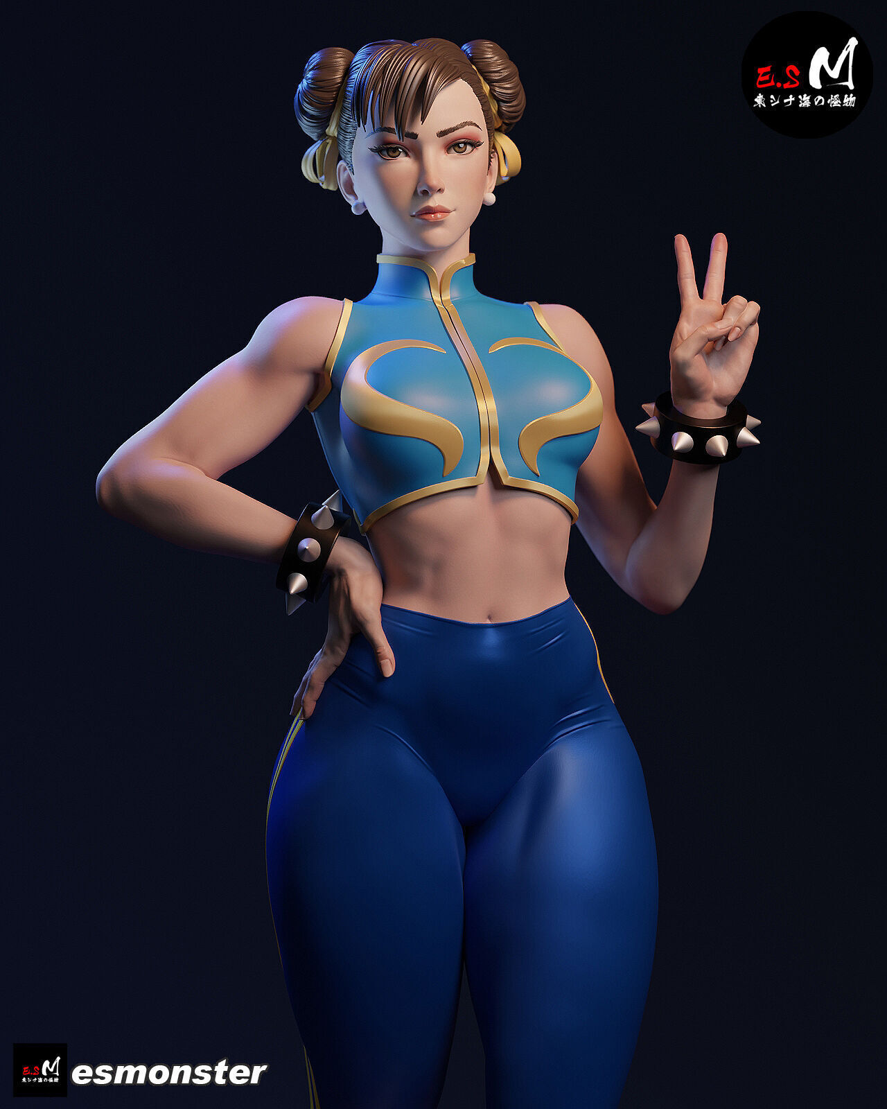Chun li CHARACTER BY ESM 3D print model_2