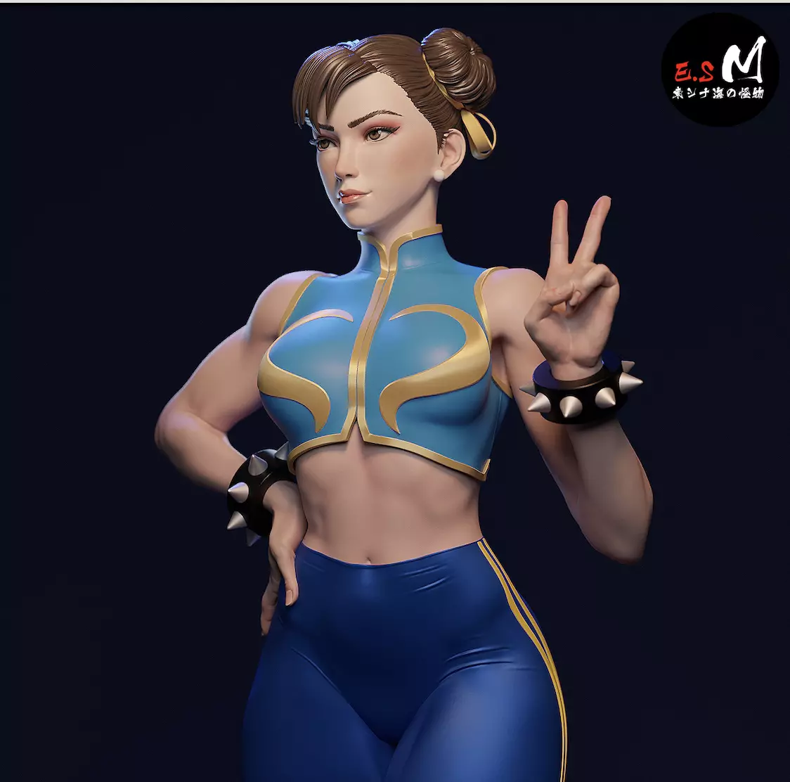 Chun li CHARACTER BY ESM 3D print model_0