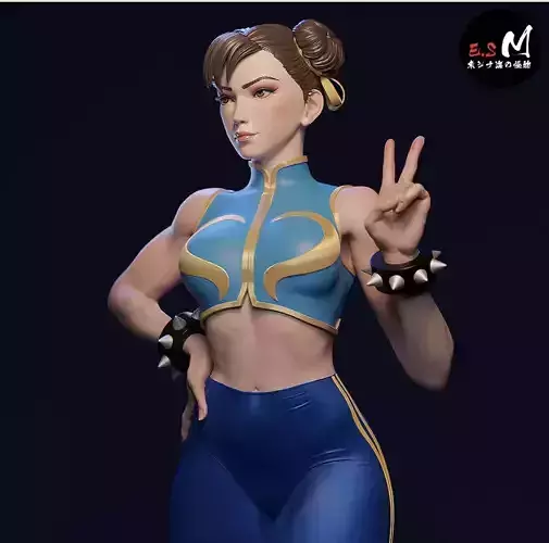 Chun li CHARACTER BY ESM 3D print model