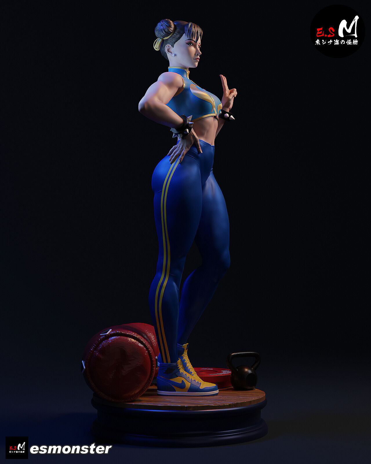 Chun li CHARACTER BY ESM 3D print model_11