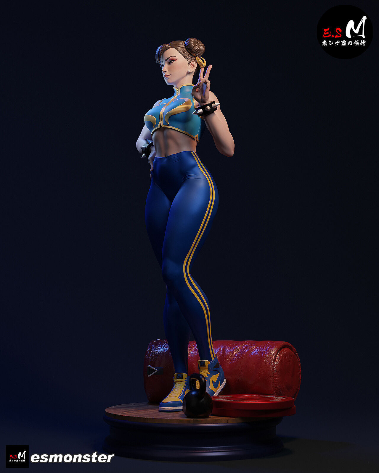 Chun li CHARACTER BY ESM 3D print model_10