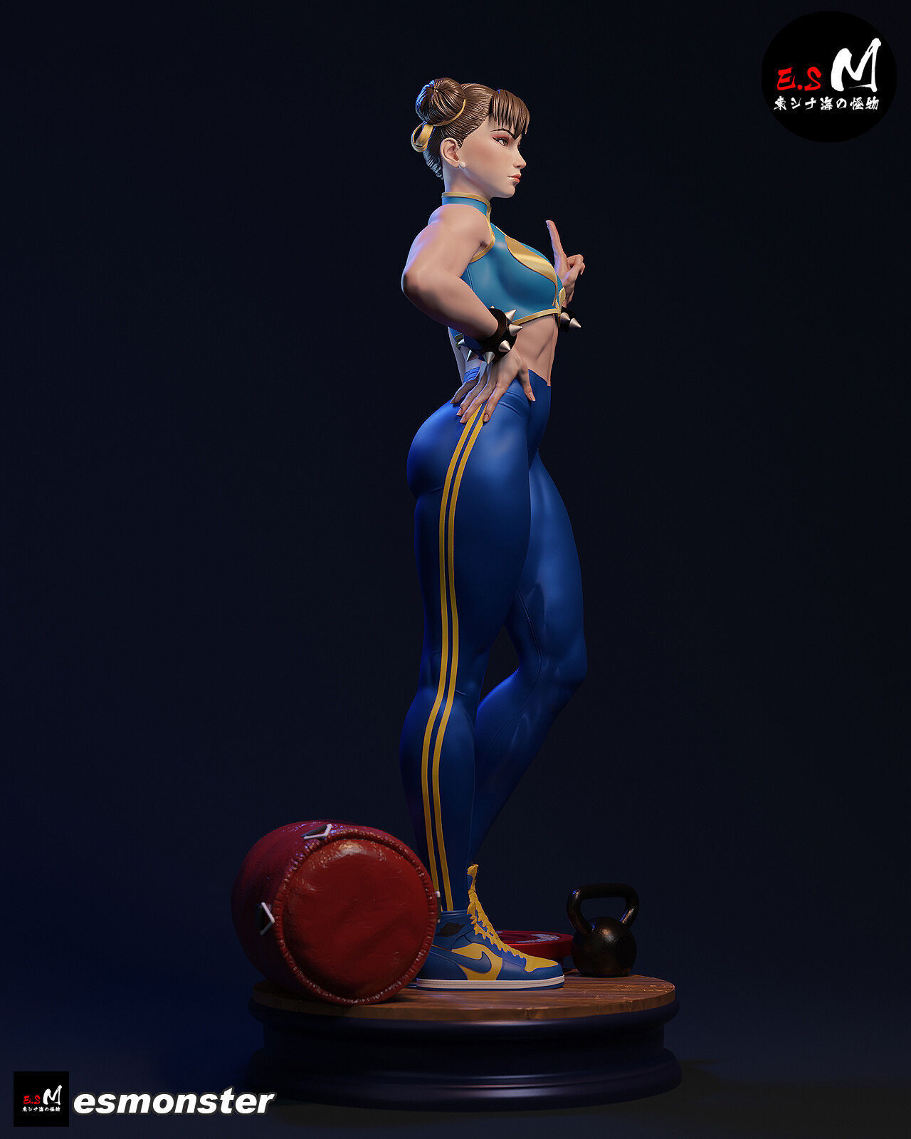 Chun li CHARACTER BY ESM 3D print model_3
