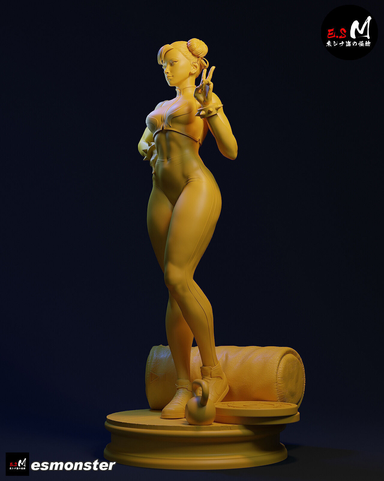Chun li CHARACTER BY ESM 3D print model_15