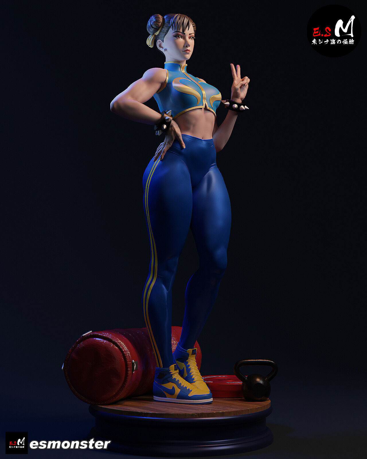 Chun li CHARACTER BY ESM 3D print model_12