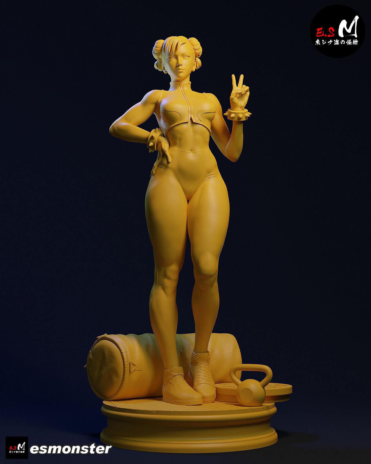 Chun li CHARACTER BY ESM 3D print model_13
