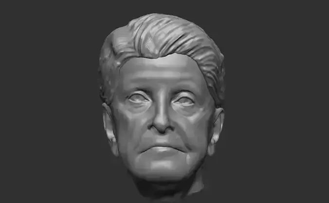 Realistic Head - Old Lady