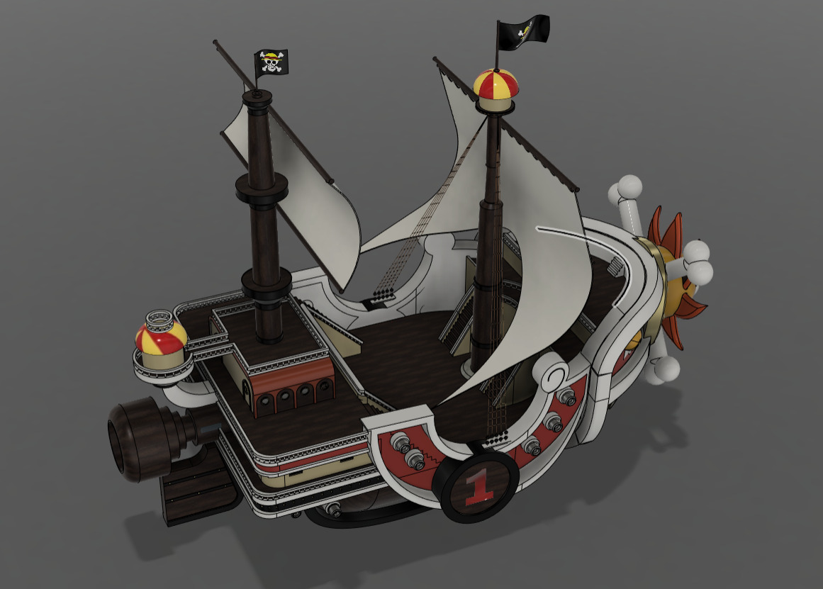 ONE PIECE THOUSAND SUNNY 3D model_1
