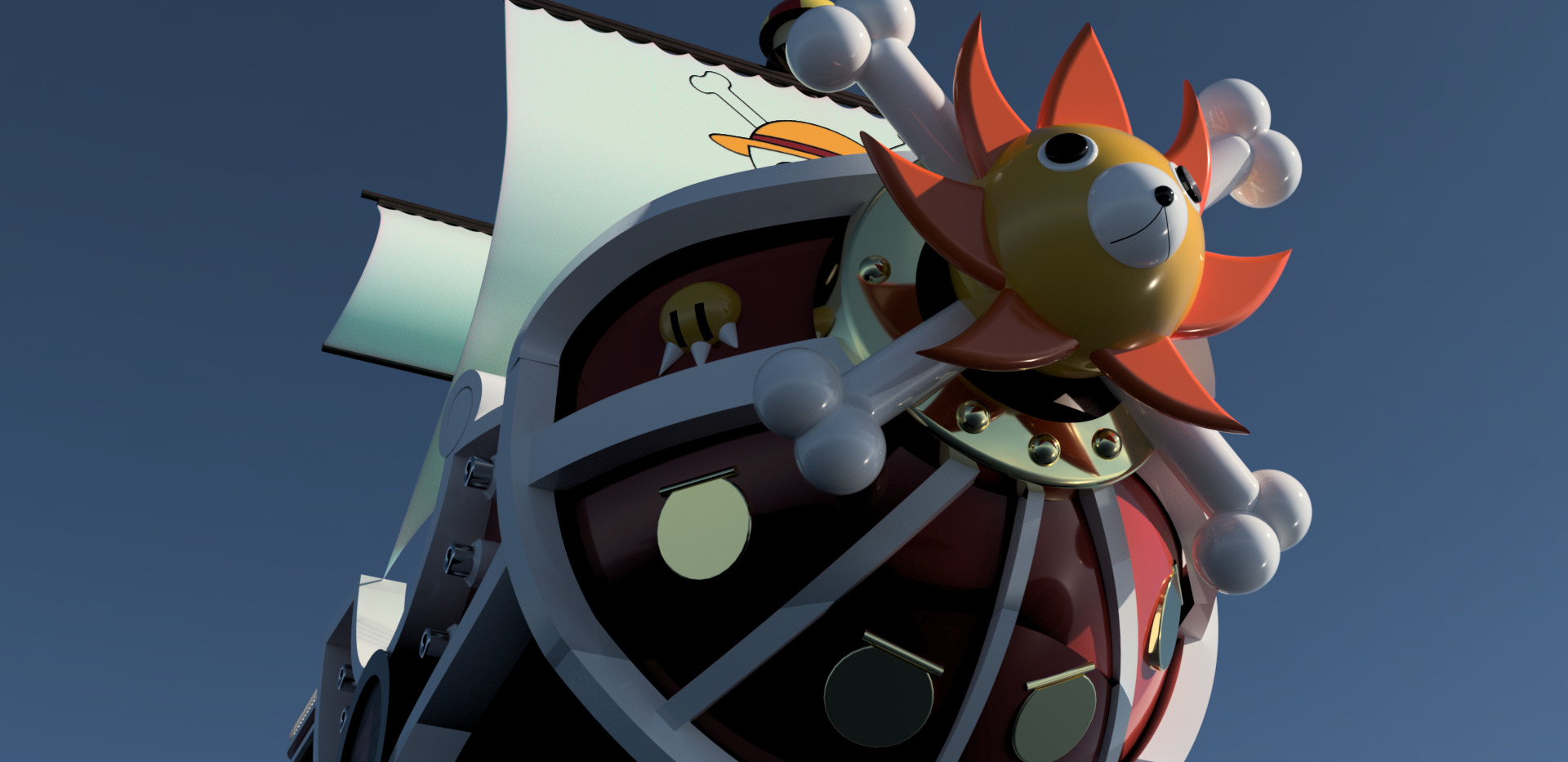 ONE PIECE THOUSAND SUNNY 3D model_2
