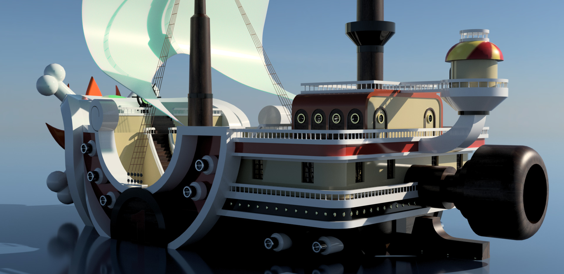 ONE PIECE THOUSAND SUNNY 3D model_4