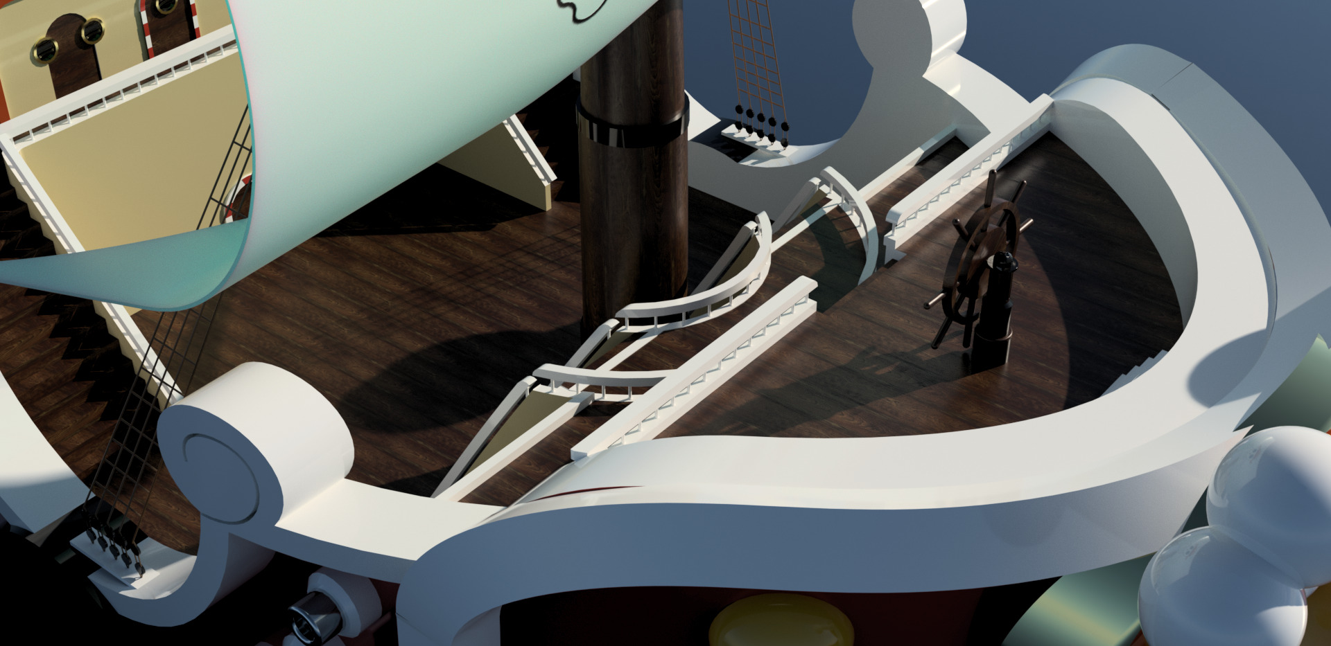 ONE PIECE THOUSAND SUNNY 3D model_3