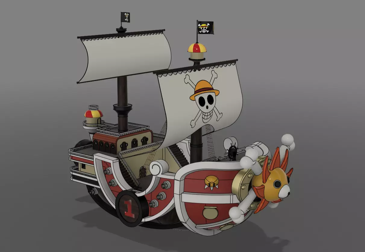 ONE PIECE THOUSAND SUNNY 3D model_0