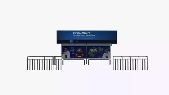 Bus Stop 3D model
