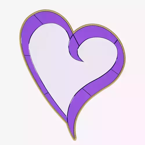 Purple Heart Miror Art