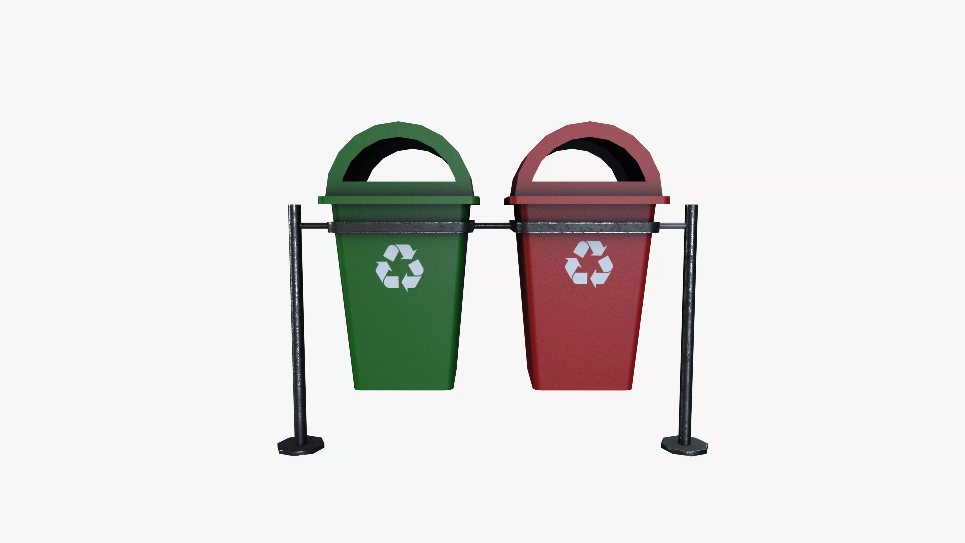 Dust bins 3D model