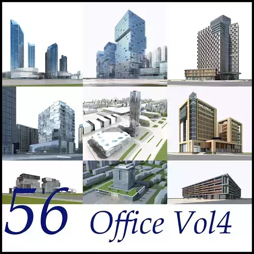 Office Building Collection 56 items Vol4