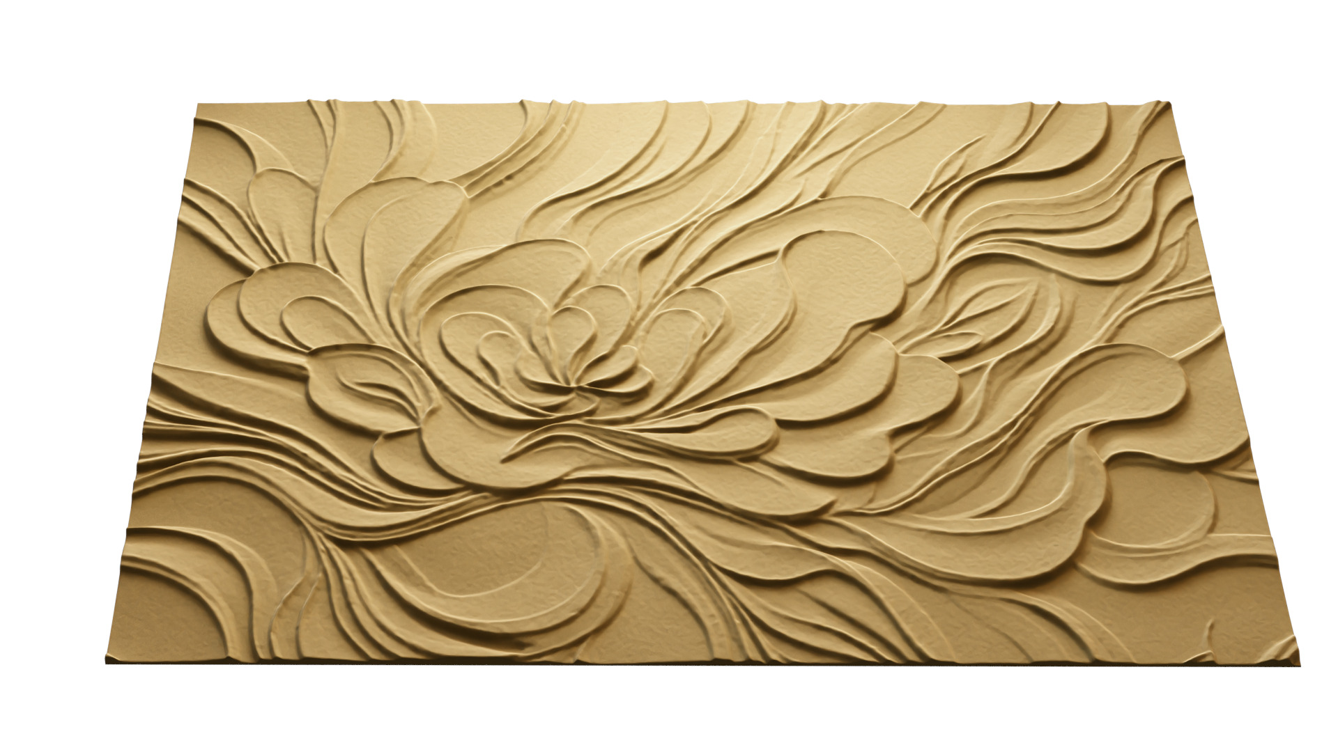modern panel wall decor set relief stl mural CNC 189 3D model_4