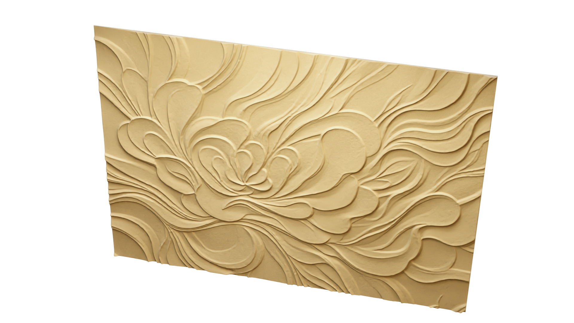 modern panel wall decor set relief stl mural CNC 189 3D model_8