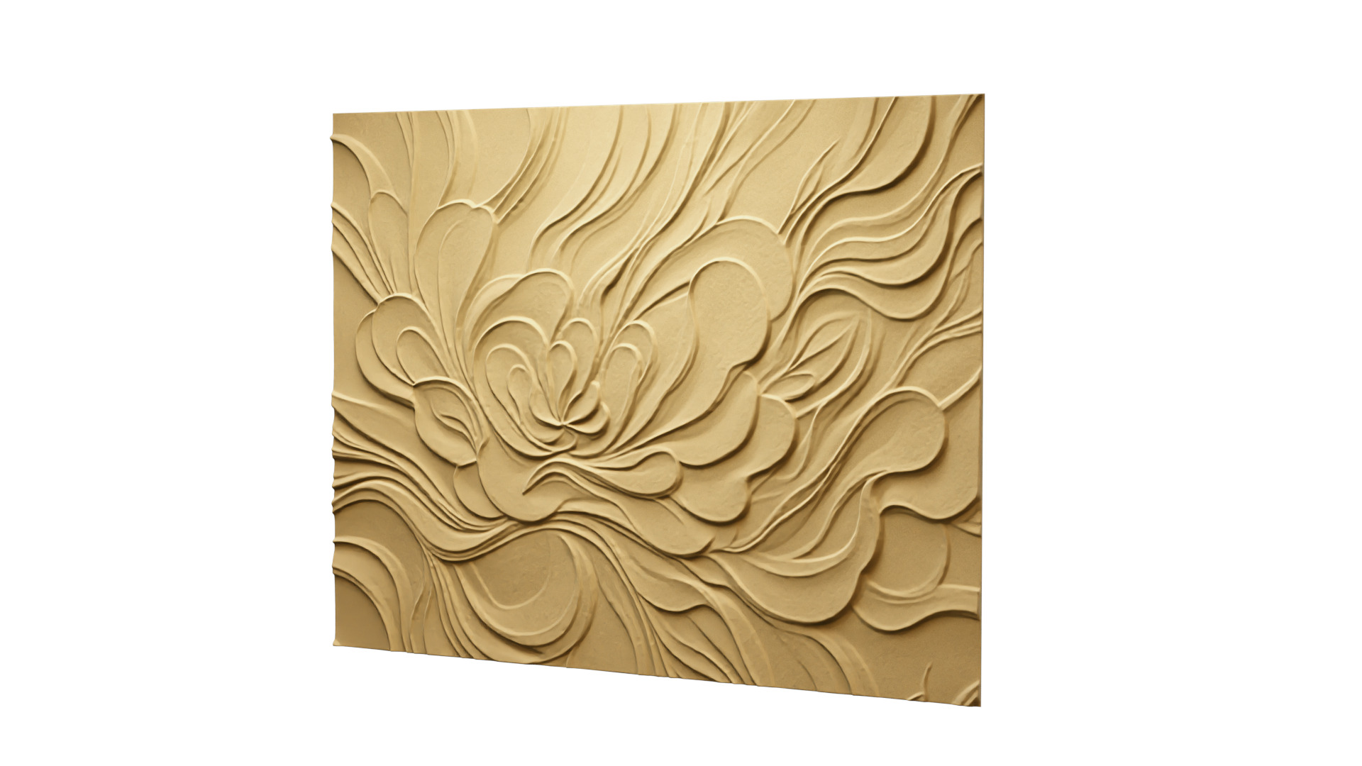 modern panel wall decor set relief stl mural CNC 189 3D model_5