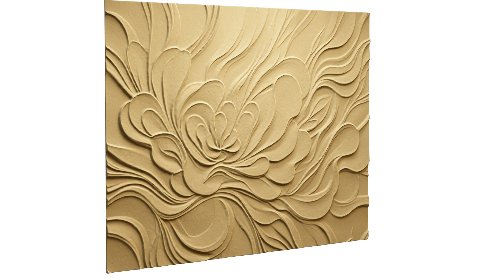 modern panel wall decor set relief stl mural CNC 189 3D model_9