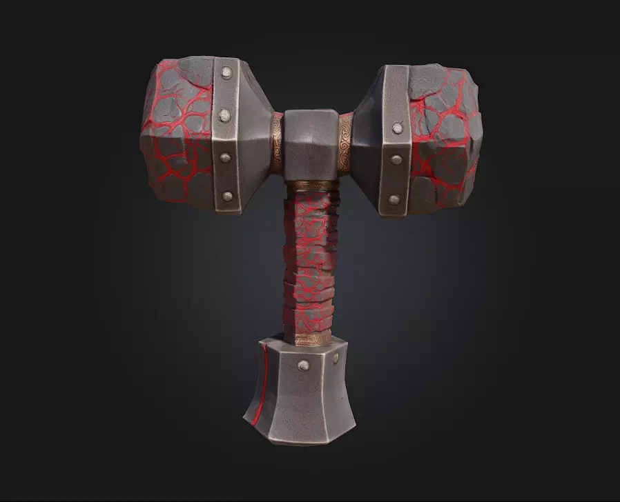 Mythic Battle Axe 3D model_0