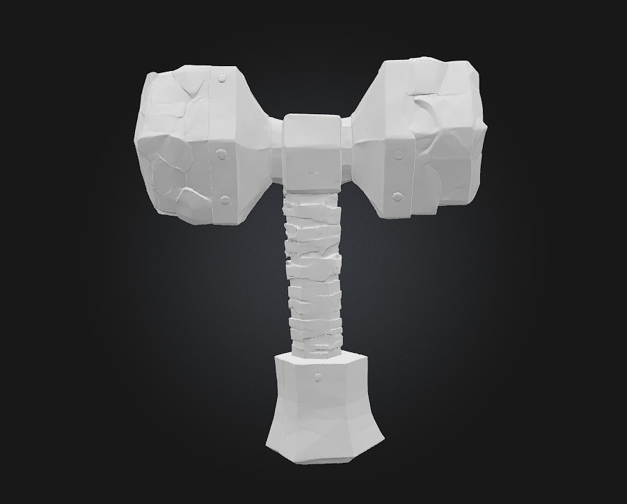 Mythic Battle Axe 3D model_4