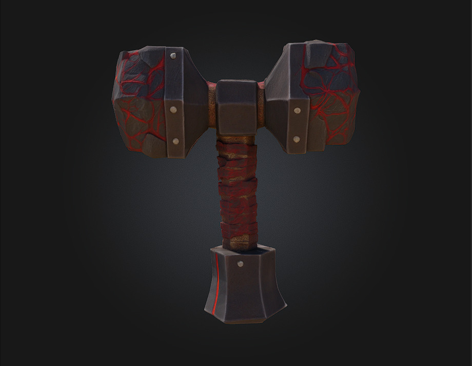Mythic Battle Axe 3D model_1