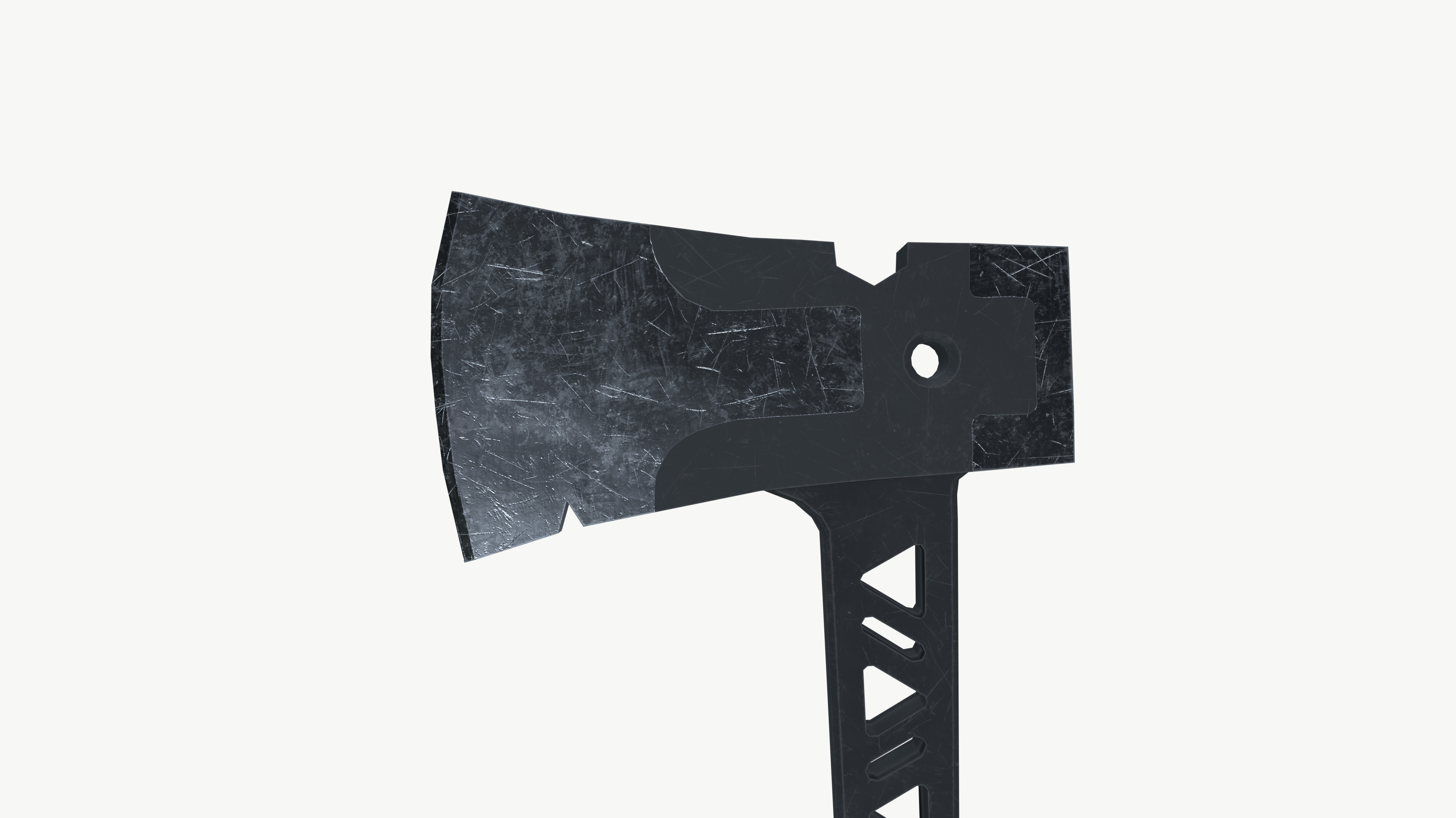 Fire axe 3D model_8
