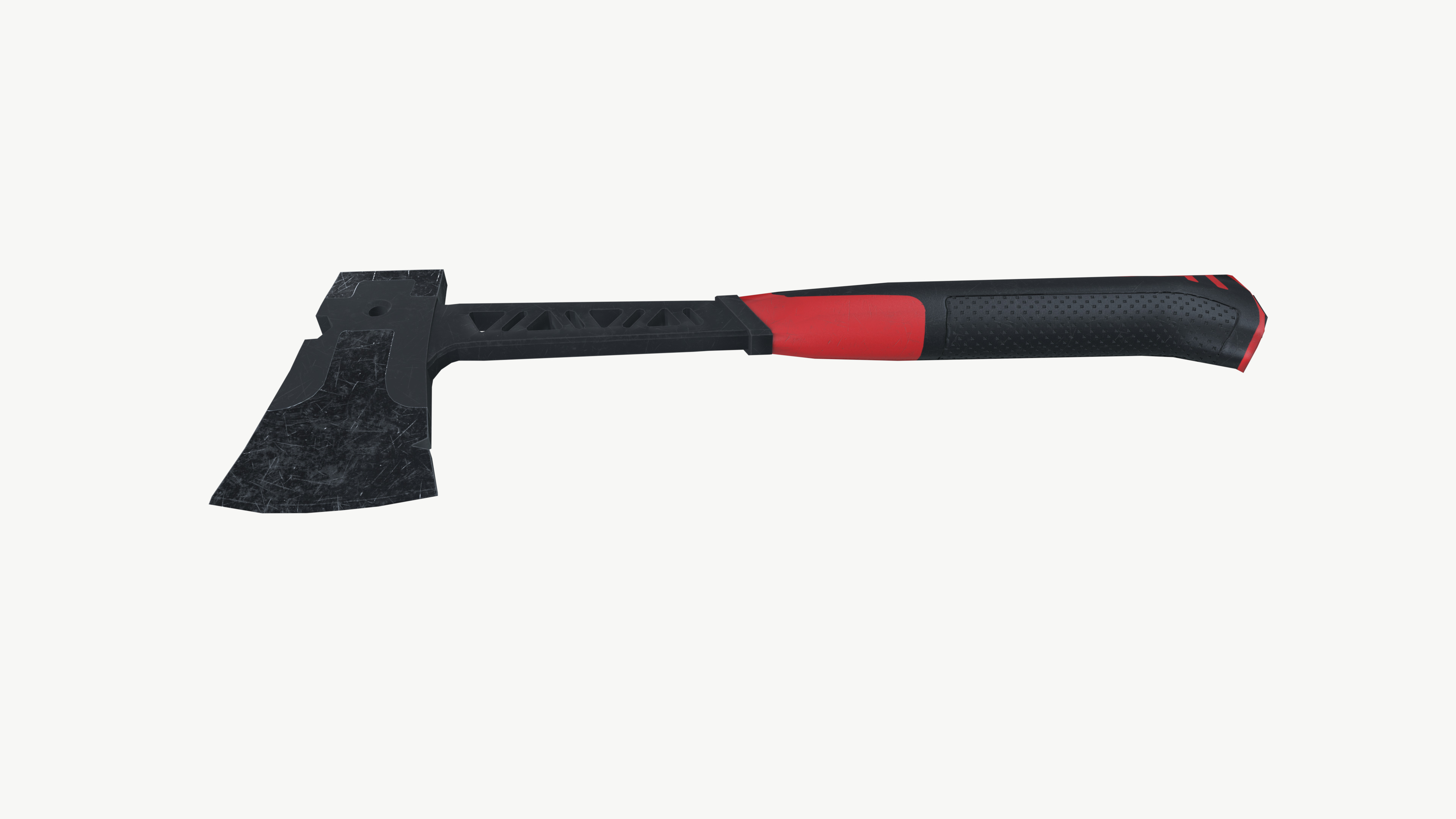 Fire axe 3D model_3